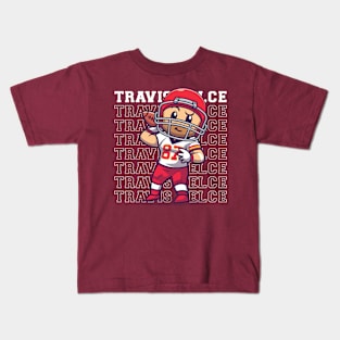 Travis Kelce Cartoonish - White Kids T-Shirt